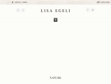 Tablet Screenshot of lisaegeli.com